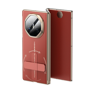 适用于华为MateXT手机壳新款meteXTS非凡大师三折叠屏官方新品镜头全包防摔真皮保护套翻盖超薄华为xt男女素