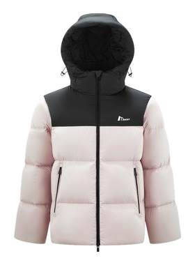 森马情侣款三防外套连帽羽绒服男