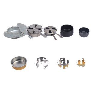 固体燃料盒酒精盒带盖酒精罐小火锅酒精炉酒精杯不锈钢套装可调火