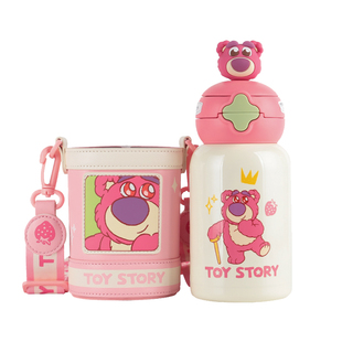 杯具熊星辰双饮保温杯高颜值吸管水杯儿童上学大容量便携水壶新款