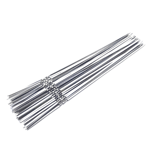 烧烤签子不锈钢商用铁签字烤串烤肉羊肉串钎子加厚扁圆针打包户外