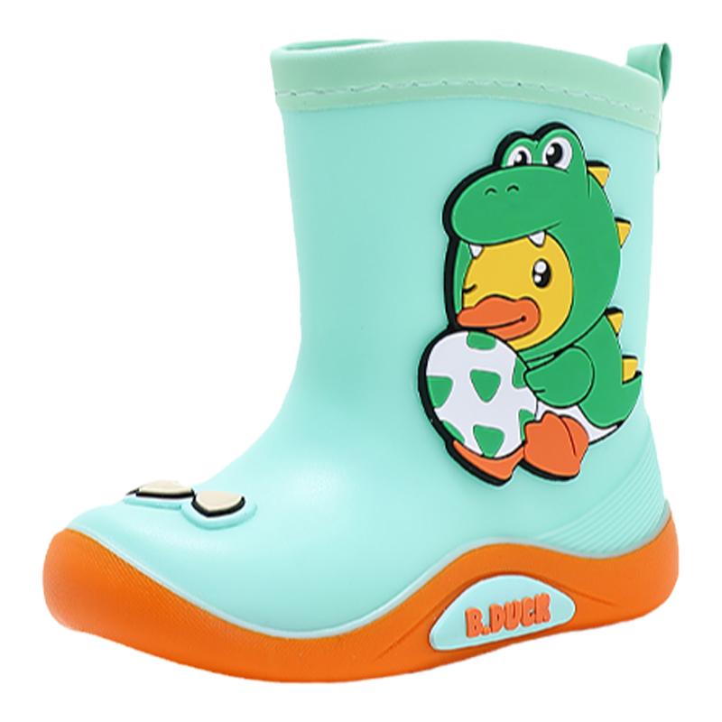 B.Duck小黄鸭童鞋儿童雨靴夏季新款男童防滑女童雨鞋防水宝宝靴子