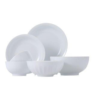 景德镇官方陶瓷家用纯色面碗汤碗家用高温白瓷餐具组合高档乔迁礼