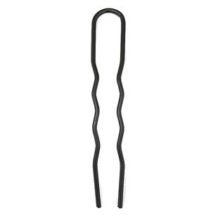 U型发夹丸子头盘发固定U插针加粗加紧不掉漆夹子新款黑色发卡头饰