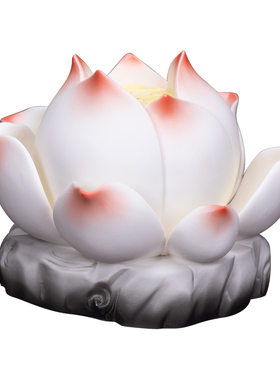格兰吉陶瓷七彩莲花灯佛灯供灯长明灯装饰led佛前家用插电荷花灯