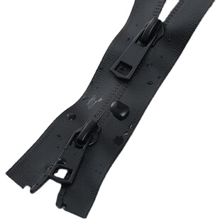 防水拉链条长款双向双开双头羽绒服外套冲锋衣尼龙高档专用长拉锁