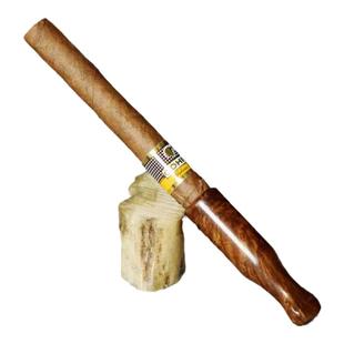 高希霸短号mini雪茄烟嘴麻梨疙瘩木无过滤嘴全实木雪茄延长嘴宽短