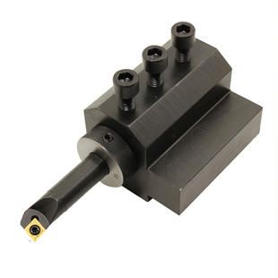 数控车床机夹车刀座内径双工位导套刀架辅助刀座 减震直柄ER夹具