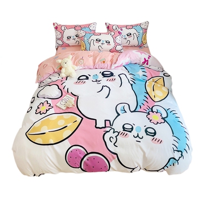 【热销60000+】chiikawa乌萨奇四件套三件套全棉床笠被套三件套