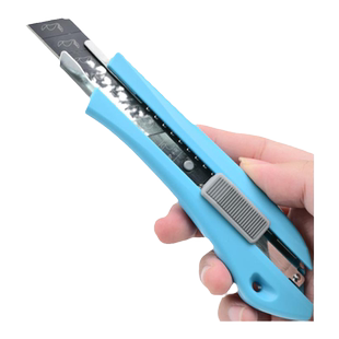 啄木鸟18mm蓝色款刀架加厚锋利耐用壁纸刀架FD-782蓝色款搭配刀片FD-305A系列加厚包邮墙纸刀架通用款蓝色款