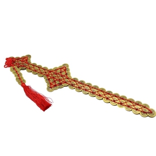 李火旺铜钱剑挂件客厅玄关装饰品中国结宝剑火子哥工艺品中式送礼