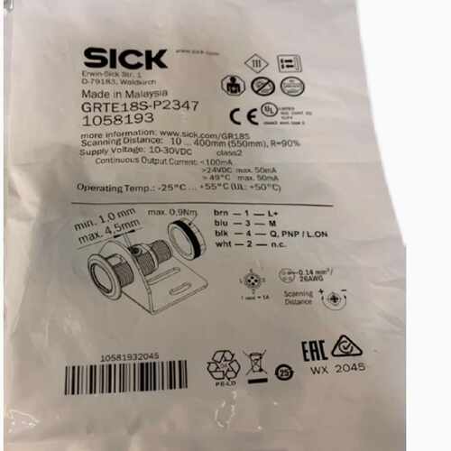 德国西克SICK光电开关GRTE18SP2347