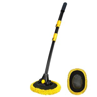 洗车拖把专用不伤车漆软毛车刷子擦车神器汽车伸缩用刷车工具全套