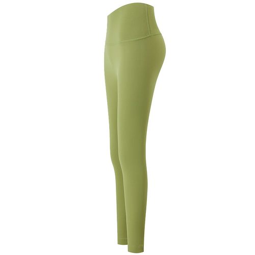 拍朵蜜桃提臀瑜伽裤女裸感无痕七八分健身裤高腰紧身显瘦运动裤夏