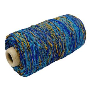 2024明星同款毛衣编织配线 段染结子纱 机织手工编织手工混线配线