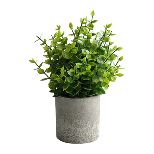 仿真花植物盆栽纸浆盆塑料绿植小盆景家居客厅装饰品室内假花摆件