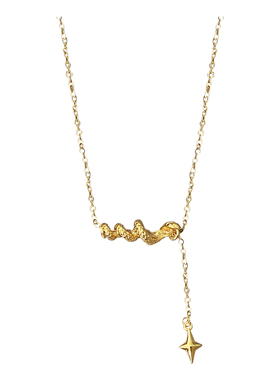 金色灵蛇项链女新中式国风高级感轻奢气质锁骨链本命年生肖蛇颈链