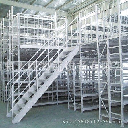 阁楼货架 可拆卸放置架 移动组合式架 大型工业货架框  网格货架