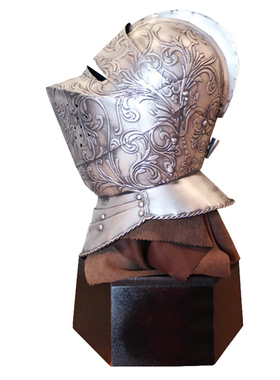 欧洲中世纪骑士头盔武士盔甲大堂