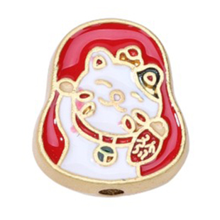 合金镀金隔珠 diy手工恭喜发财祥云纳福饰品配件头绳手链材料