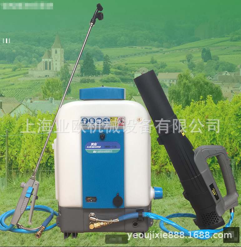 雾岛ULV-15A背负式电动喷雾器 超低容量喷雾器 锂电喷雾打药机