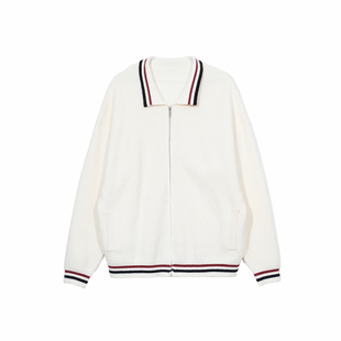 Hualun秋冬季加厚毛衣外套男生学院风开衫针织衫男款宽松拉链上衣