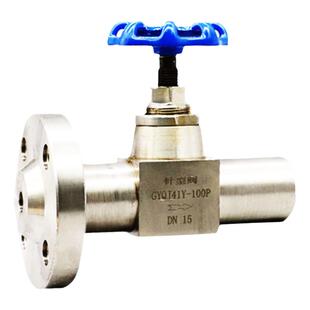 法兰针型阀304不锈钢内螺纹手动手轮高压截止阀法兰式阀奇高阀门