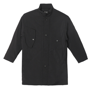 朴术男装春秋季新款黑色防风商务出勤工装宽松中长款休闲风衣外套