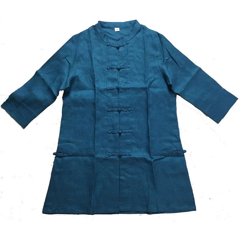 中式盘扣亚麻茶服民族风防晒衫