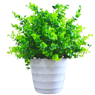 仿真植物假花塑料花草套装家居室内餐桌装饰品摆件插花艺米兰盆栽