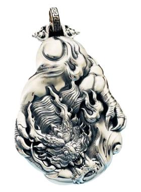 佐曼蒂男990纯银配饰百搭百搭坠