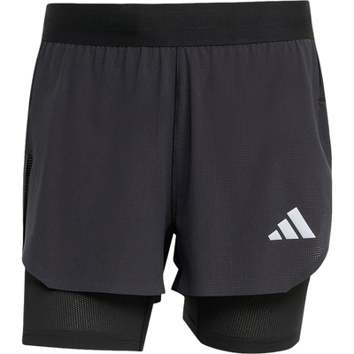 Adidas/阿迪达斯正品SHORTS男士二合一跑步运动短裤KE2286