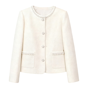 小香风女外套时尚2026新款春秋气质名媛夹克妈妈装高级感西装上衣