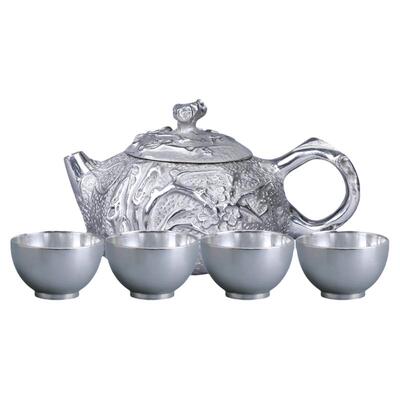 锡都云南个旧手工999纯锡茶壶