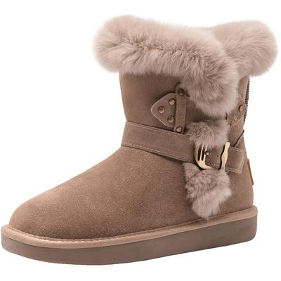 达芙妮雪地靴女时尚洋气可爱抗寒