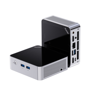Zwide R3 AMD迷你主机锐龙R3-4300U准系统DIY微型电脑双网口办公家用win11台式miniPC便携小主机
