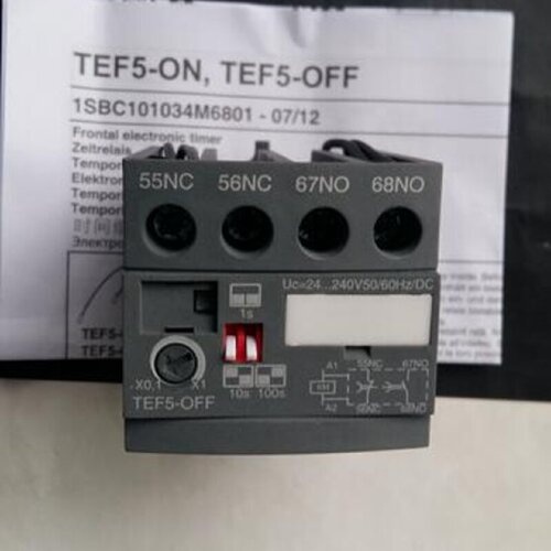 议价原装ABB接触器附件 断电延时继电器  TEF5-OFF  0.1-100S