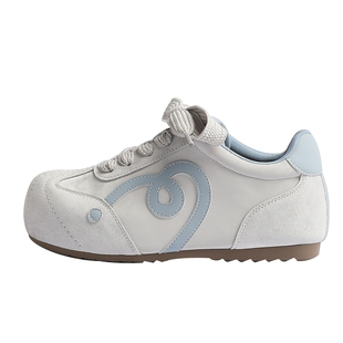 【1.26上新】喵唔的天空4cm内增高丑萌德训鞋女早春系带阿甘鞋