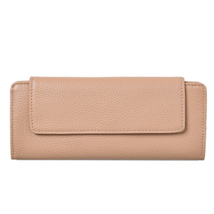 新款真皮长款钱包女简约精致零钱包牛皮卡包一体包大气多卡位钱夹