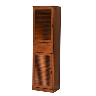 全橡木实木鞋柜家用门口入户玄关柜一体式大容量原木透气高柜立式