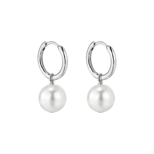 Z小姐925银针刘亦菲同款施家珍珠气质耳环2024新款爆款高级感耳饰