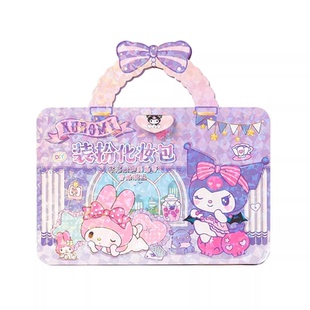 爱莎公主装扮化妆包女孩玩具益智3到6岁以上手工diy艾莎换装贴纸