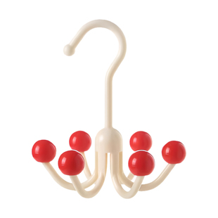 多巴胺旋转六爪挂钩挂帽子收纳神器门后衣柜吊带毛巾包包展示置物