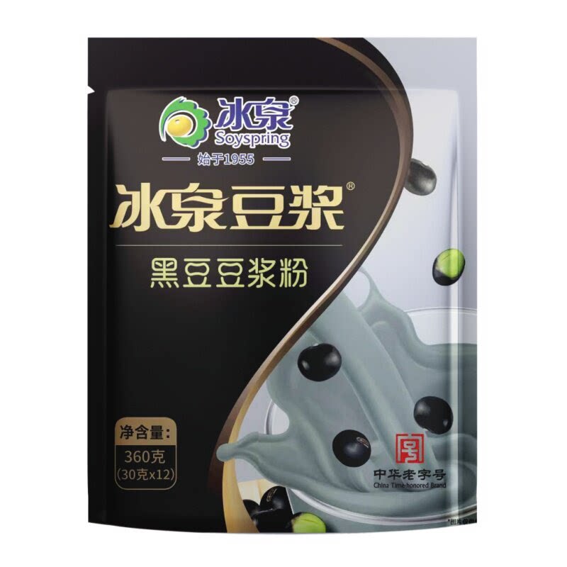 360g无蔗糖添加条装黑豆豆浆