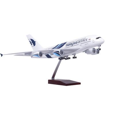 马航飞机模型A380带轮子仿真客机