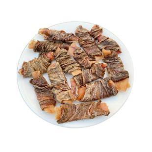 来自小火星 自制狗小型犬泰迪比熊幼犬磨牙棒洁齿零食鸭肉猪皮卷