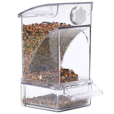 鹦鹉自动喂食器鸟食盒防撒一体机