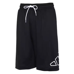 ADIDAS阿迪达斯男子运动休闲宽松透气速干训练短裤五分裤 GT3018