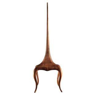 Degas德加中古风设计师实木椅创意酒店民宿接待椅意式极简餐椅