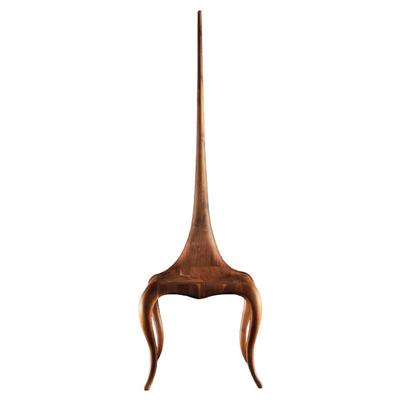 Degas德加中古风设计师实木椅创意酒店民宿接待椅意式极简餐椅